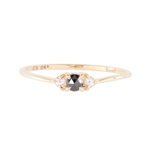 Gorgeous Catbird black diamond Slumberous Light ring